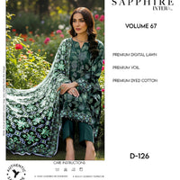 Sapphire Intermix – Volume 67 | Design D-126 Premium Unstitched 3-Piece Lawn Suit