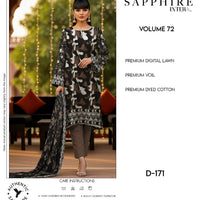 Sapphire Intermix – Volume 72 | Design D-171 Premium Unstitched 3-Piece Lawn Suit